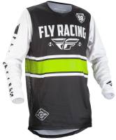 Fly Racing - Fly Racing Kinetic Era Jersey - 371-420M - Black/White - Medium - Image 1