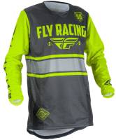 Fly Racing - Fly Racing Kinetic Era Jersey  - 371-429L - Gray/Hi-Viz - Large - Image 1
