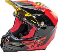 Fly Racing - Fly Racing F2 Carbon Pure Helmet - 73-4124XS - Yellow/Red/Black - X-Small - Image 1