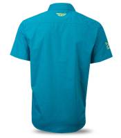 Fly Racing - Fly Racing Pit Button-Up Shirt - 352-6198S - Teal/Lime - Small - Image 2