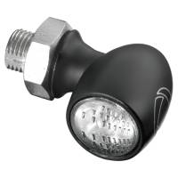 Kuryakyn - Kuryakyn Atto Rear Marker Light by Kellermann - Clear Lens/Red/Red LED/Satin Black Housing - 2575 - Image 1