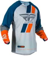 Fly Racing - Fly Racing Evolution DST Youth Jersey - 372-221YX - Navy/Gray/Orange - X-Large - Image 1