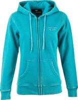 Fly Racing - Fly Racing Snow Wash Womens Hoodie - 358-0117S - Aqua - Small - Image 1