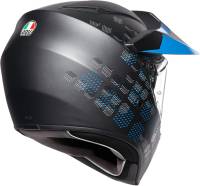 AGV - AGV AX-9 Graphics Helmet - 7631O2LY00609 - Matte Black/Cyan Blue - Large - Image 4