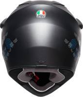 AGV - AGV AX-9 Graphics Helmet - 7631O2LY00609 - Matte Black/Cyan Blue - Large - Image 5