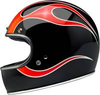 Biltwell Inc. - Biltwell Inc. Gringo Dice Flames Helmet - 1002-512-103 - Dice Flames - Medium - Image 2