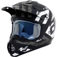 AFX - AFX FX-17 Attack Helmet - 0110-7145 - Matte Black/Silver - Large - Image 1