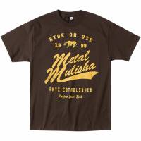 Metal Mulisha - Metal Mulisha Neck T-Shirt - M155S18109BRNM - Brown - Medium - Image 1