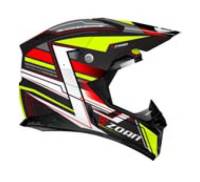 Zoan - Zoan Synchrony MX Race Equipe Graphics Helmet - 721-174 - Black/Yellow - Small - Image 1