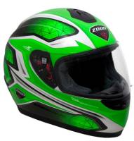 Zoan - Zoan Thunder Electra Graphics Snow Helmet with Electric Shield - 223-157SN/E - Green - X-Large - Image 1