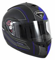 Zoan - Zoan Optimus Raceline Graphics Helmet - 138-115 - Matte Black/Blue - Medium - Image 1
