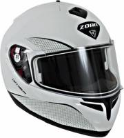 Zoan - Zoan Optimus Solid Snow Helmet with Double Lens Shield - 038-006SN - White - Large - Image 1