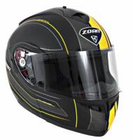Zoan - Zoan Optimus Raceline Graphics Snow Helmet with Electric Shield - 138-148SN/E - Matte Black/Yellow - 2XL - Image 1