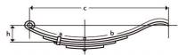 UCF - UCF Leaf Spring - Radius End - 27.50in. L - UNA-132 - Image 2