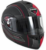 Zoan - Zoan Optimus Raceline Graphics Helmet - 138-105 - Matte Black/Red - Medium - Image 1
