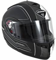 Zoan - Zoan Optimus Raceline Graphics Snow Helmet with Electric Shield - 138-195SN/E - Matte Black/White - Medium - Image 1