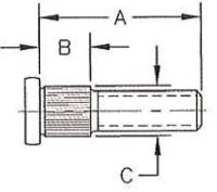 Reliable - Reliable Trailer Wheel Bolt - 1/2in.-20 Thread - Press In - ST-502-04 - Image 2