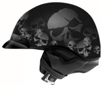 Zoan - Zoan Route 66 Ghost Helmet - 031-225 - Black/Silver - Medium - Image 1