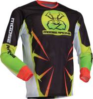 Moose Racing - Moose Racing Agroid Mesh Youth Jersey - 2912-2531 - Hi-Vis/Black - Small - Image 1