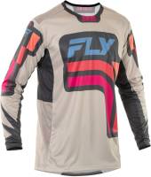 Fly Racing - Fly Racing Lite Special Edition Vice Jersey - 378-724L - Light Gray/Pink/Coral - Large - Image 1