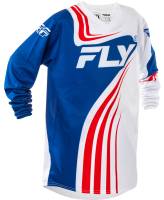 Fly Racing - Fly Racing F-16 Youth Jersey - 378-222YL - Red/White/Blue - Large - Image 1