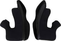 Moose Racing - Moose Racing Cheek Pads for Air Intake Helmets - Black - 2XL - 0134-3200 - Image 1