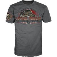 Lethal Threat - Lethal Threat Vintage Velocity Tired Iron Restorations T-Shirt - VV40174-5XL - Gray - 5XL - Image 1