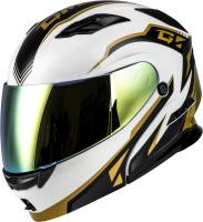 G-Max - G-Max MD-01 Volta Helmet - M101381298 - White/Gold/Black Metallic - 2XL - Image 1