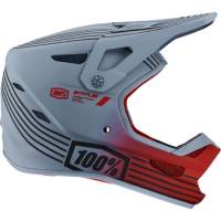 100% - 100% Status Bicycle Helmet - 80010-00008 - Gray/Red - Small - Image 1