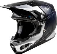 Fly Racing - Fly Racing Formula S Carbon Legacy Helmet - 73-4448L - Blue Carbon/Silver - Large - Image 1