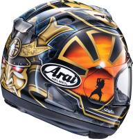Arai Helmets - Arai Helmets Corsair-X Dani Samurai-2 Helmet - 0101-15768 - Black/Orange - Small - Image 3