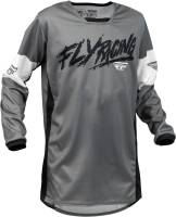 Fly Racing - Fly Racing Kinetic Khaos Youth Jersey - 376-421YX - Gray/Black/White - X-Large - Image 1
