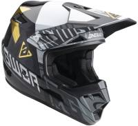 Answer - Answer AR3 Ronin Helmet - 447704 - Black/White/Gold - Small - Image 1