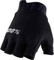 100% - 100% Exceeda Gel Shortfinger Glove - 10024-00002 - Black - Large - Image 1