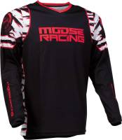 Moose Racing - Moose Racing Qualifier Jersey - 2910-6974 - Black/Red - Small - Image 1