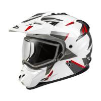 G-Max - G-Max GM-11S Ripcord Adventure Snow Helmet - A2114017 - White/Gray/Red - X-Large - Image 1