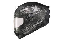Scorpion - Scorpion EXO-R420 Lone Star Helmet - 42-1707 - Black/Silver - 2XL - Image 1