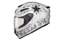 Scorpion - Scorpion EXO-R420 Lone Star Helmet - 42-1713 - White/Silver - Small - Image 1