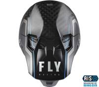 Fly Racing - Fly Racing Formula Carbon Axon Youth Helmets - 73-4423YL - Black/Gray/Blue - Large - Image 3