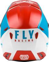 Fly Racing - Fly Racing Kinetic Straight Edge  Youth Helmet - 73-8632YS - Red/White/Blue - Small - Image 2