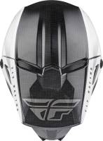 Fly Racing - Fly Racing Kinetic Straight Edge Helmet - 73-8630S - Black/White - Small - Image 3