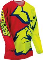Moose Racing - Moose Racing Qualifier Youth Jersey - 2912-1972 - Red/Yellow/Blue - X-Small - Image 1