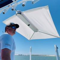 TACO Marine - TACO ShadeFin w/Black Fabric, Bag &amp; Fixed Rod Holder Mount Kit - Image 3