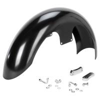 Klock Werks - Klock Werks Tire Hugger Series Slicer Front Fender with Chrome Mounting Blocks for 19in. Wheel - KW05-06-0003-C - Image 1