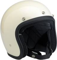 Biltwell Inc. - Biltwell Inc. Bonanza Solid Helmet - BH-WHT-GL-DOTSM - Vintage White - Small - Image 1