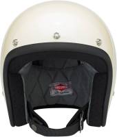 Biltwell Inc. - Biltwell Inc. Bonanza Solid Helmet - BH-WHT-GL-DOTLG - Vintage White - Large - Image 3