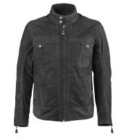 RSD - RSD Duro Perforated Waxed Cotton Jacket - 0801-0275-0055 - Black - X-Large - Image 1