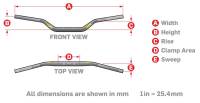 ProTaper - ProTaper Contour Handlebar - Windham/RM Mid Bend - Blue - 2828DBLUE - Image 2