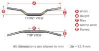 ProTaper - ProTaper Contour Handlebar - Charmichael Bend - Red - 2826DRED - Image 2