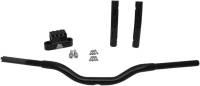 LA Choppers - LA Choppers 1-1/4in. Kage Fighter Pullback Heights T-Bar - 10in. Rise - Gloss Black - LA-7336-10B - Image 1